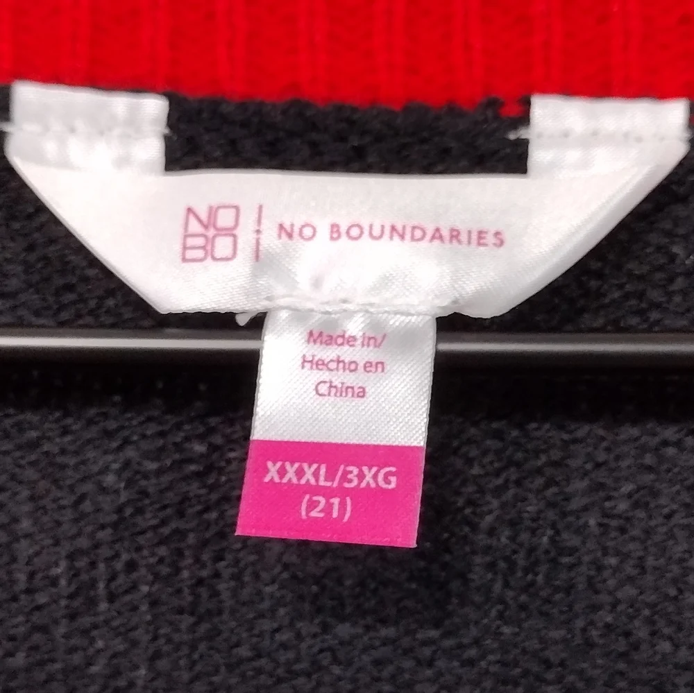 NWT No Boundaries Sequin Blessed Ugly Christmas Sweater Womens 3X Multicolor - Picture 9 of 10